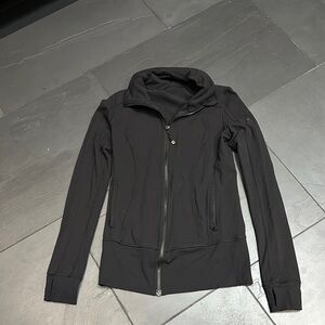 Lululemon Athletica Black Bomber Jacket with Slim Fit
